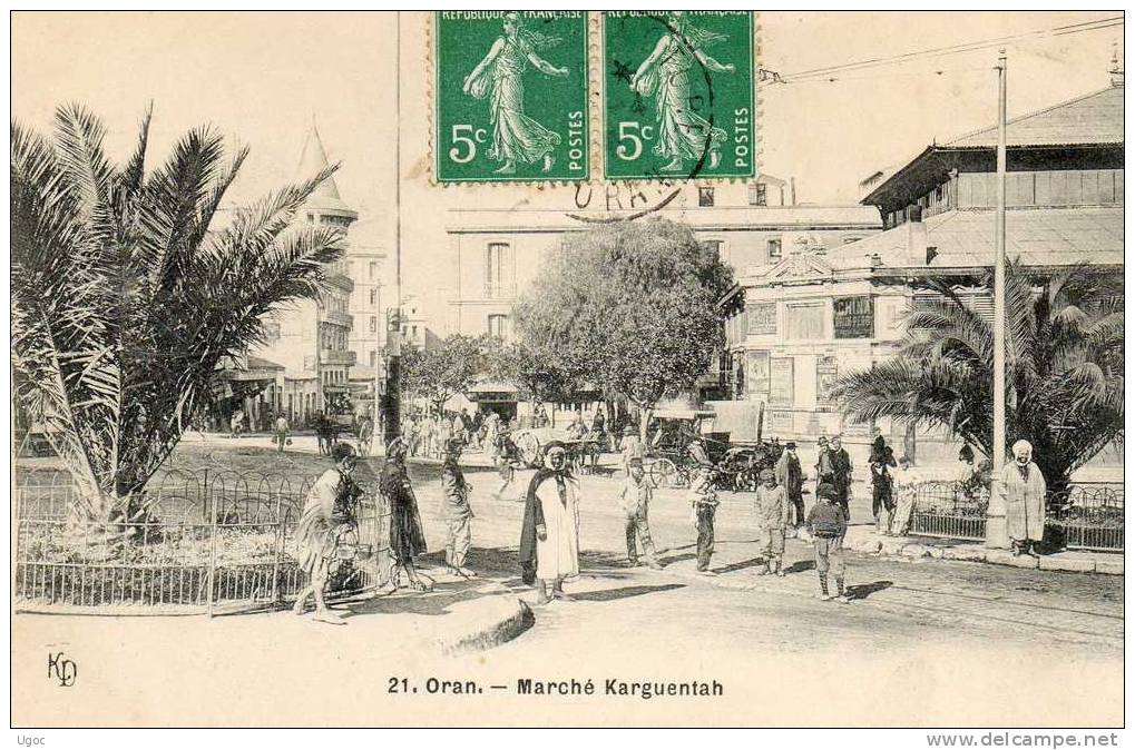 CPA - ORAN - Marché Karguentah - 060