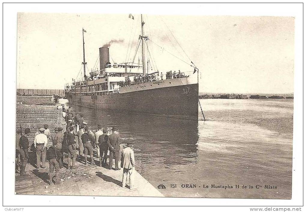 Oran (Algérie) Arrivée du Paquebot 
