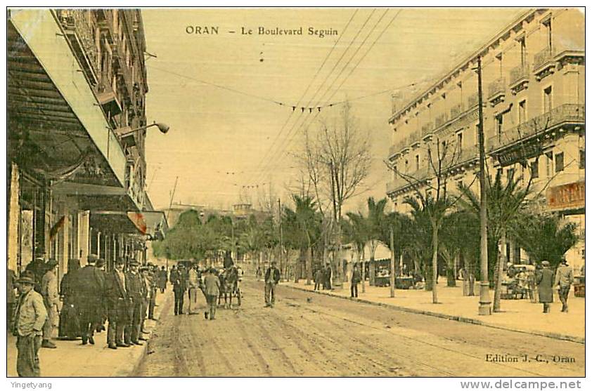 ALGERIE.ORAN.LE BOULEVARD SEGUIN.CP TOILEE