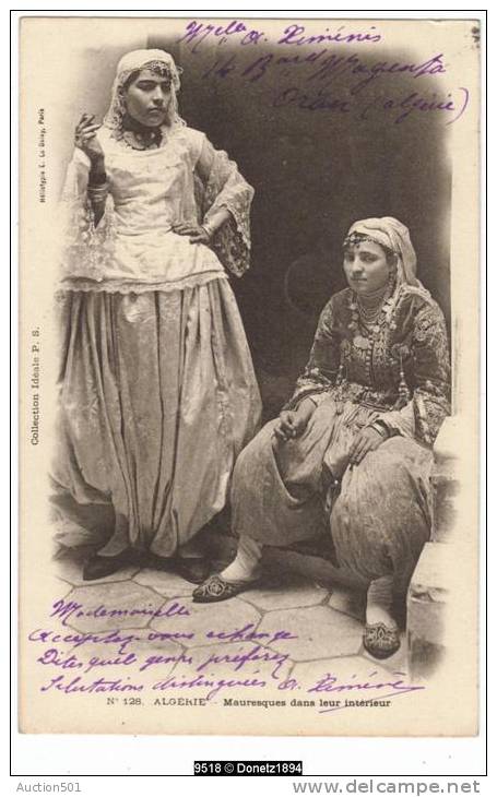 09518g MAURESQUES dans leur intérieur - Algérie - 1903