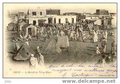 CART418-ORAN - LE MARCHÉ DU VILLAGE NEGRE