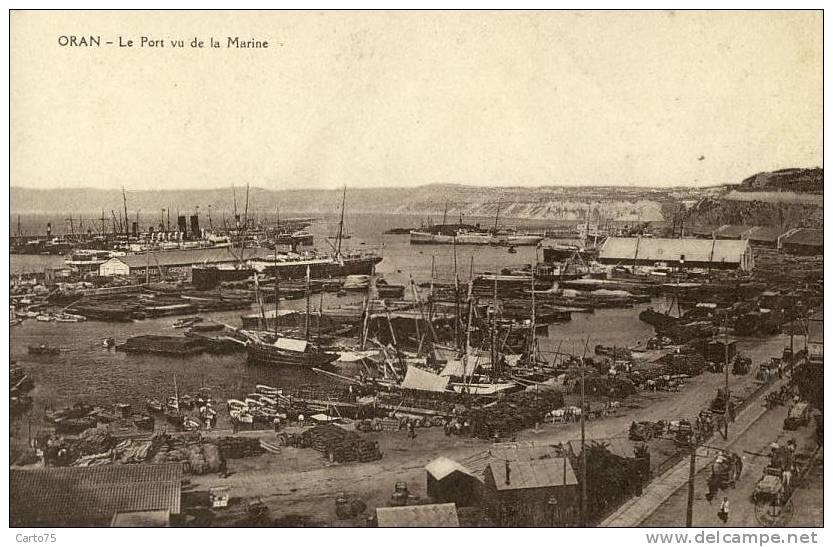 ALGERIE - ORAN - Le Port vu de la Marine
