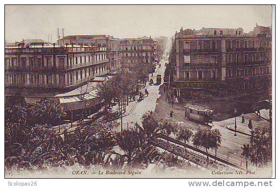 Le boulevard Seguin ORAN Algérie  avec tram