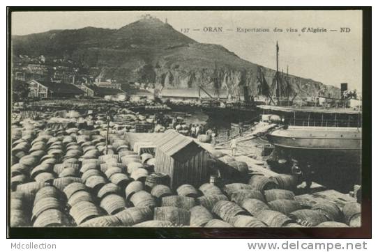 ALGERIE ORAN /  Exportation des vins d'Algérie