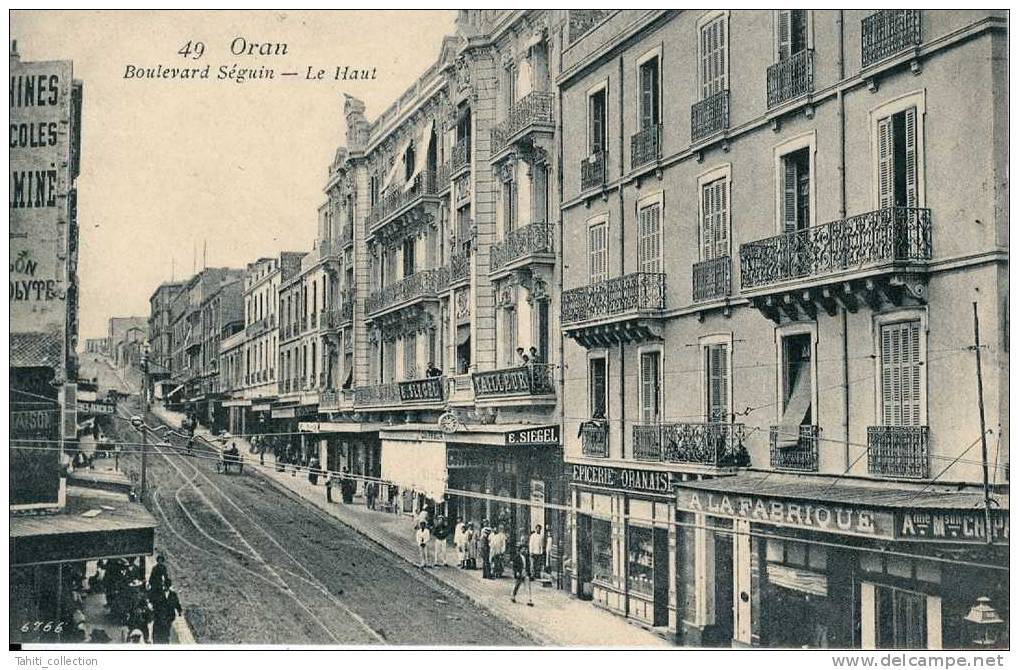 ORAN - Boulevard Seguin - Le Haut