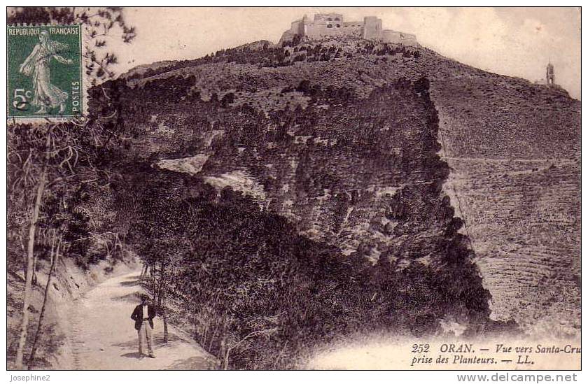 Oran - Vu vers Santa Cruz prise des Planteurs