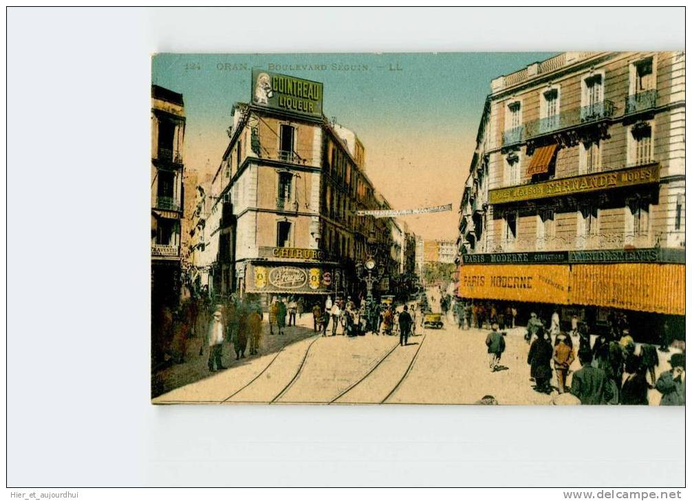 521 )  ORAN. Le boulevard seguin . 2 Scans. Année 19**