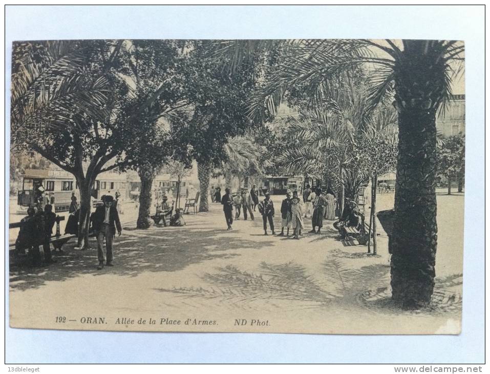 CP   Oran    Allée de la  Place d´armes