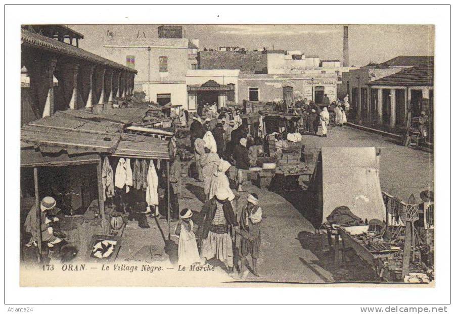 ORAN - LE VILLAGE NEGRE - LE MARCHE N173   (ALGERIE)