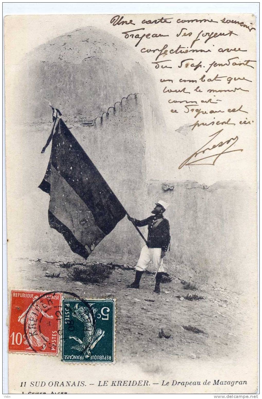 SUD ORANAIS - LE KREIDER - DRAPEAU de MAZAGRAN