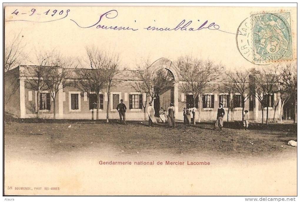 GENDARMERIE NATIONAL DE MERCIER LACOMBE - ORAN  -  ALGERIE