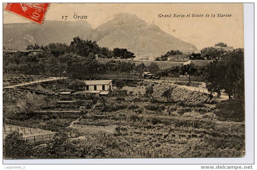 17 . Oran. Grand Ravin et Route de la Marine