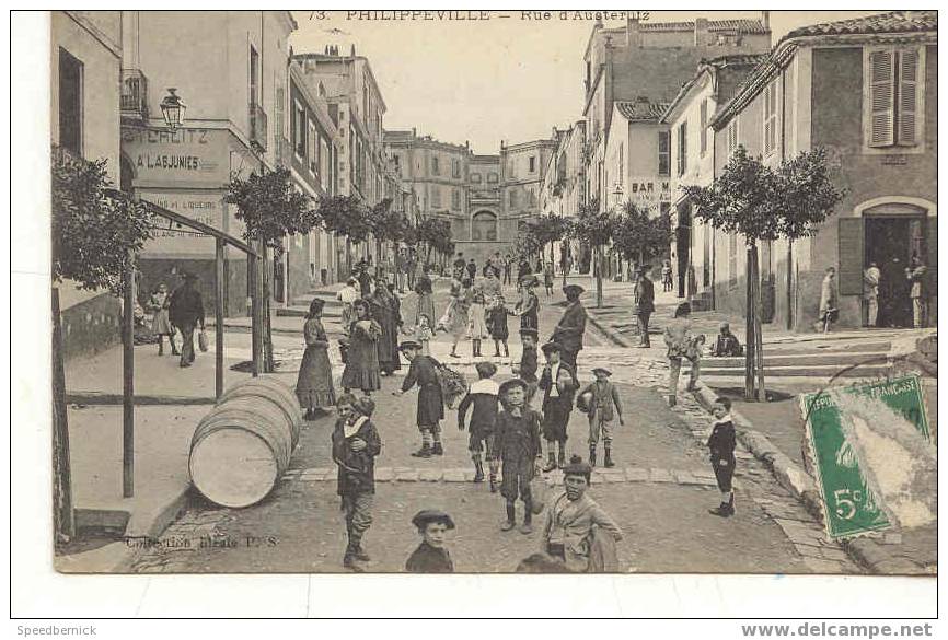 6756 PHILIPPEVILLE - LA RUE D'AUSTERLITZ - 73 idéale PS enfant
