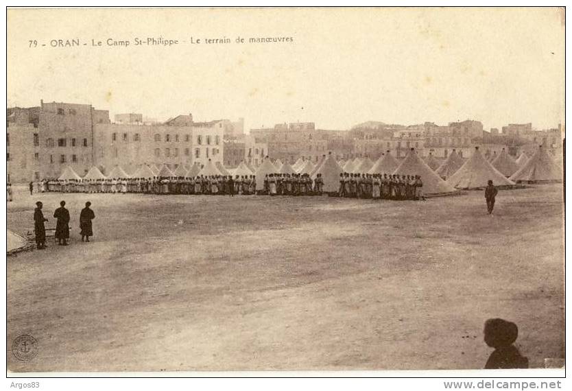 Algérie - Oran - Militaria - Manoeuvres Campement St Philippe