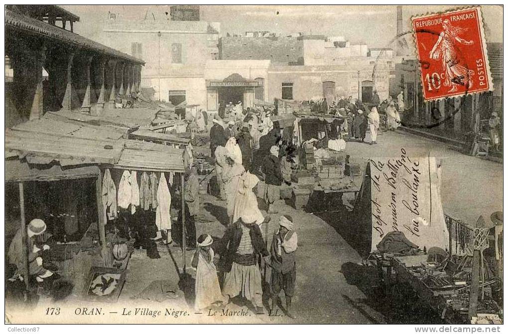 ALGERIE - ORAN - LE VILLAGE NEGRE - Editeur L.L. N° 173