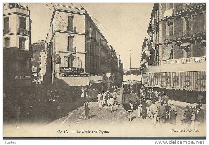 ALGERIE * ORAN - Le Boulevard Séguin - Belle animation