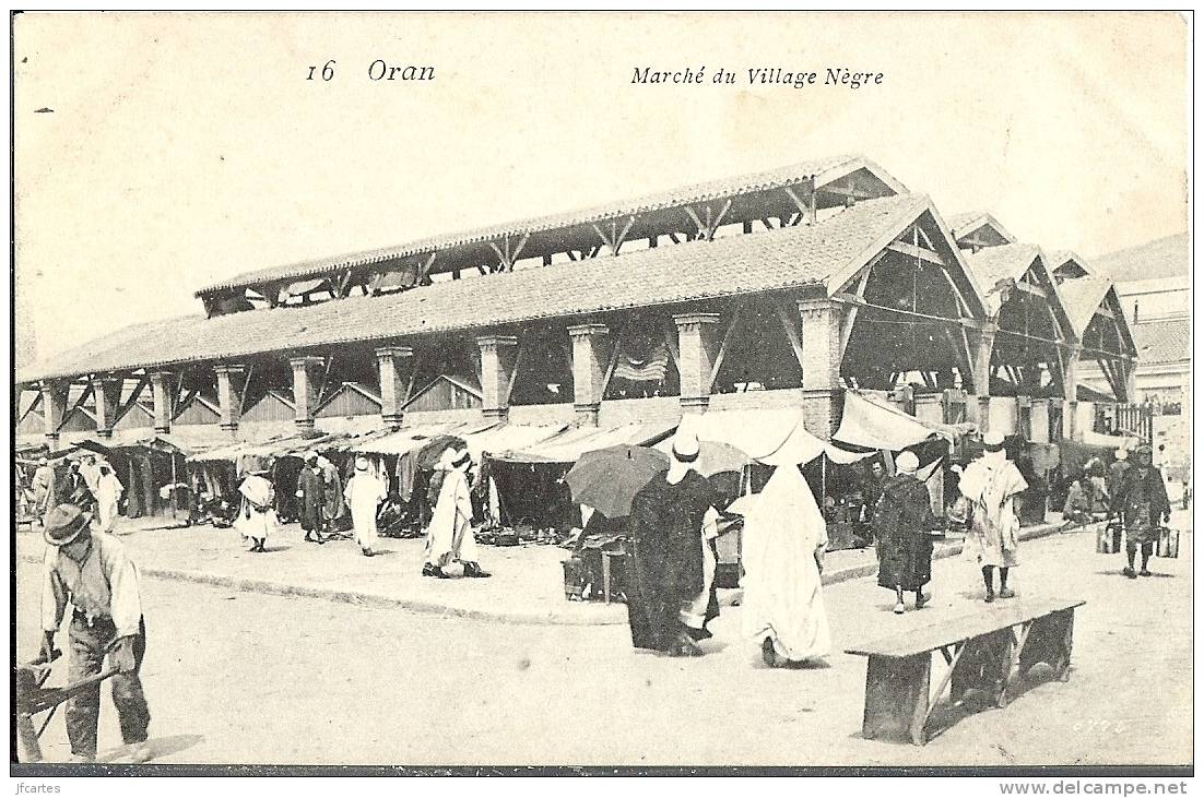 ALGERIE * ORAN - Marché du Village Nègre