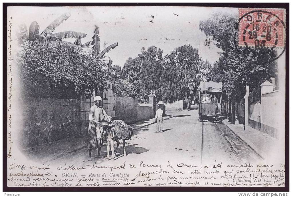 2106 - ALGERIE -  ORAN - Route de Gambetta