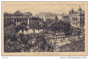 Place Du Marechal Foch, Trolley, Oran, Algeria, PU-1933