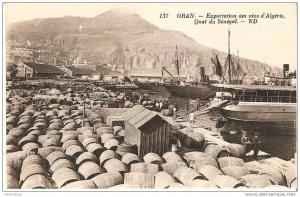 ORAN . Exportation des vins d´Algérie, Quai du Sénégal