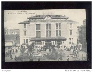 oran hôtel des postes & télégraphes  édit.bringau n° 16 animée   belle carte