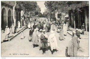 AFRIQUE. ALGERIE. SETIF. Vue sur La Rue Sillègue.