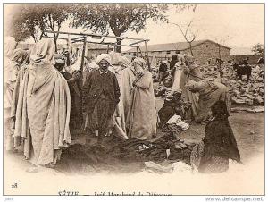 CPA Carte Postale Ancienne Algérie Sétif Juif marchand de défroques en excellent état.