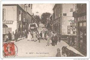 ALGERIE  SETIF sétif  la rue saint augustin trés animé
