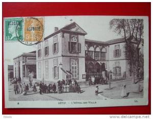 Setif L hotel de ville . bel affranchissement surcharge mixte Pasteur