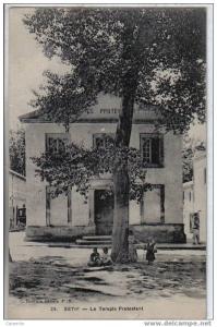 25,SETIF, Le Temple Protestant , au recto cachet des Spahis Auxiliaires Algériens