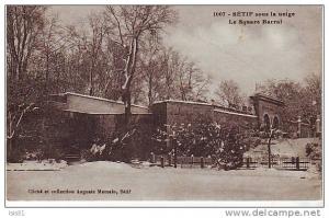 Algérie - M627 - Sétif - Sous la Neige - Le Square Barral - bon état général.