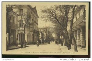 ALGERIE SETIF /  Rue de Constantine et le crédit foncier    /