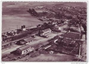 cpsm Algerie Ain Beida Vue Aeriene Faubourg de la Gare superieure et nouvelle mosquée