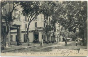 SETIF - L'hôtel de France et la Rue de Constantine