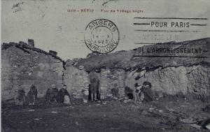 ALGERIE - SETIF - VUE ANIMEE DU VILLAGE NEGRE