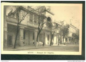 Algérie - SETIF - Banque d' Algérie ( COMBIER  voyagé en 1934)