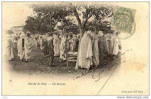 CPA Marché de Sétif - Un boucher (Editeur ND N°29)
