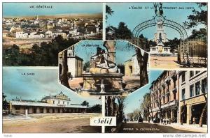 NK-0160-Algérie-Sétif-Mul ti-vues Souvenir-Real Photo-C.A.P