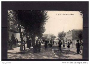 ALGERIE Setif Rue du 19è Régiment Léger, bien animée, ed Idéale PS 3, 192?