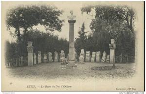 Sétif. Algérie. Le Buste du Duc d´Orléans.