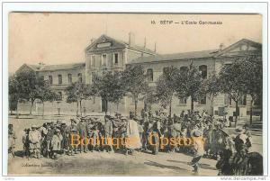 ALGERIE - SETIF - Ecole Communale - Dos Scané