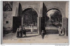 17,SETIF, Porte et Rue d'Alger