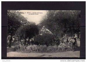 ALGERIE Setif Jardin d'Orléans, Statue d'Acis, animée, Jardinier, ed Idéale PS 6, 192?