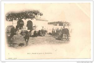 SETIF MARCHE ET PORTE DE CONSTANTINE   CP 859