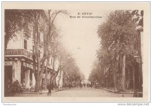 CPA SETIF - RUE DE CONSTANTINE