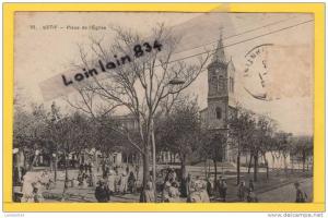 - 35 - SETIF - Place de l´Église -  très bon état, 1923, écrite.