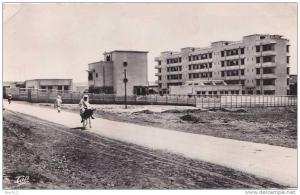 Sétif.- (Algérie)  La Caserne des Gardes Mobiles    -  (animée  oblitération de 1955)