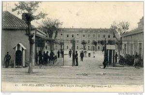 AFRIQUE - ALGERIE - SIDI BEL ABBES - MILITAIRE - CASERNE de la LEGION ETRANGERE