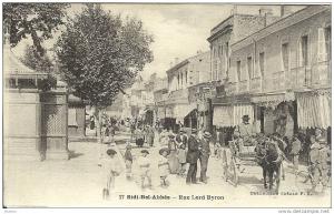 ALGERIE * SIDI-BEL-ABBES - Rue Lord Byron - Superbe animation