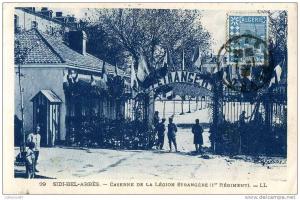 ALGERIE - SIDI BEL ABBES - CASERNE de la LEGION ETRANGERE - POSTE de GARDE- MILITAIRE du 1er REGIMENT - Edit. L.L. N° 29